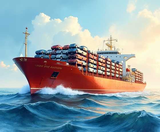 中国车企双破纪录 全球最大汽车运输船开启远洋新篇章